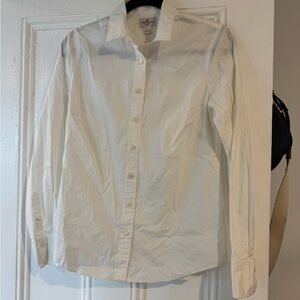 J Crew White Button-Up Shirt